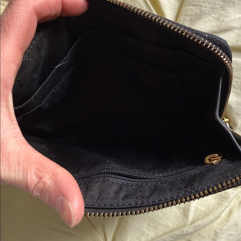 Tory Burch Black Leather Wristlet - Picture 6 of 7